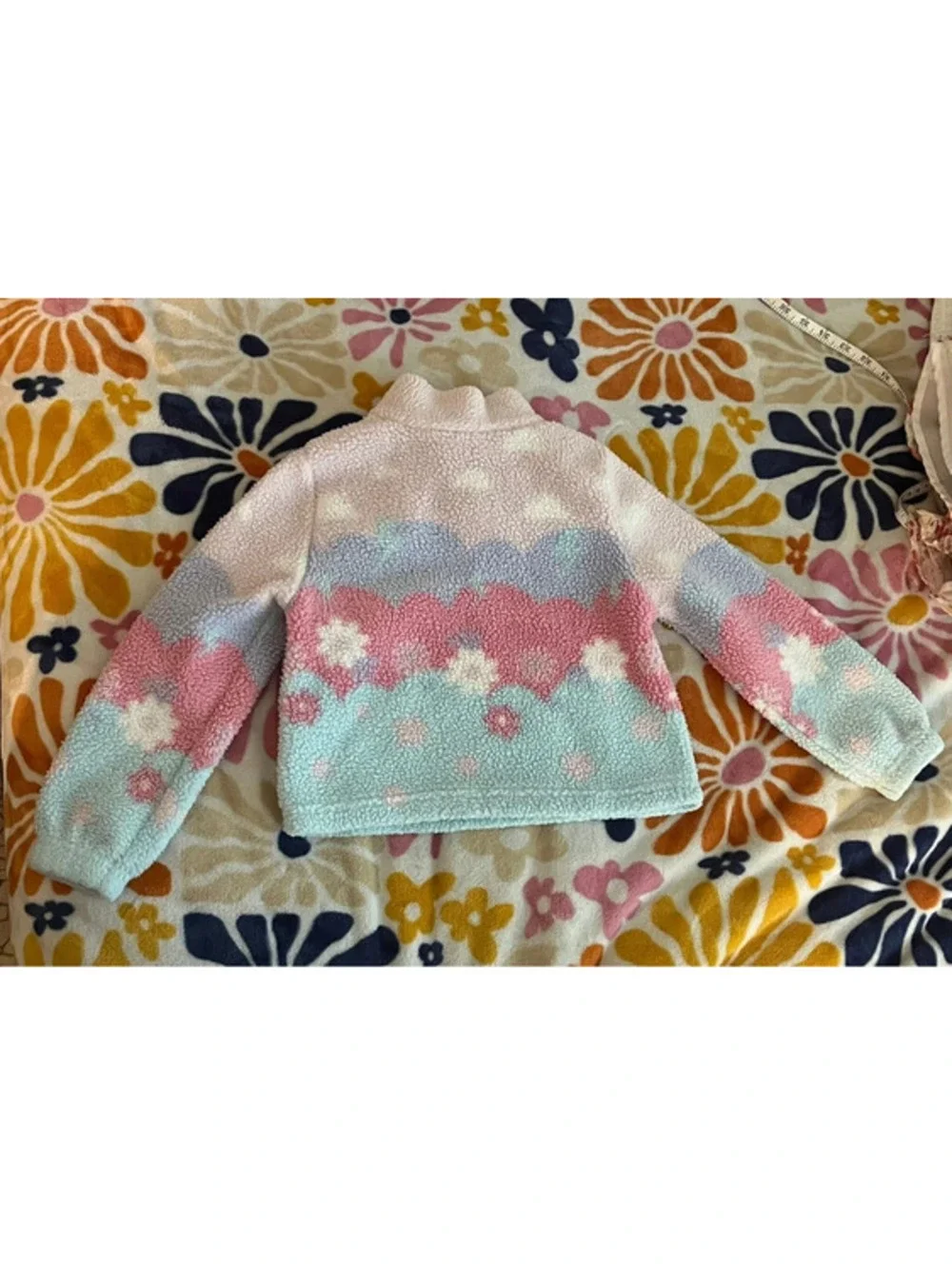 Dreamworks Trolls Teddy Fleece Pullover with Embroidered Logo Girls XS 4/5